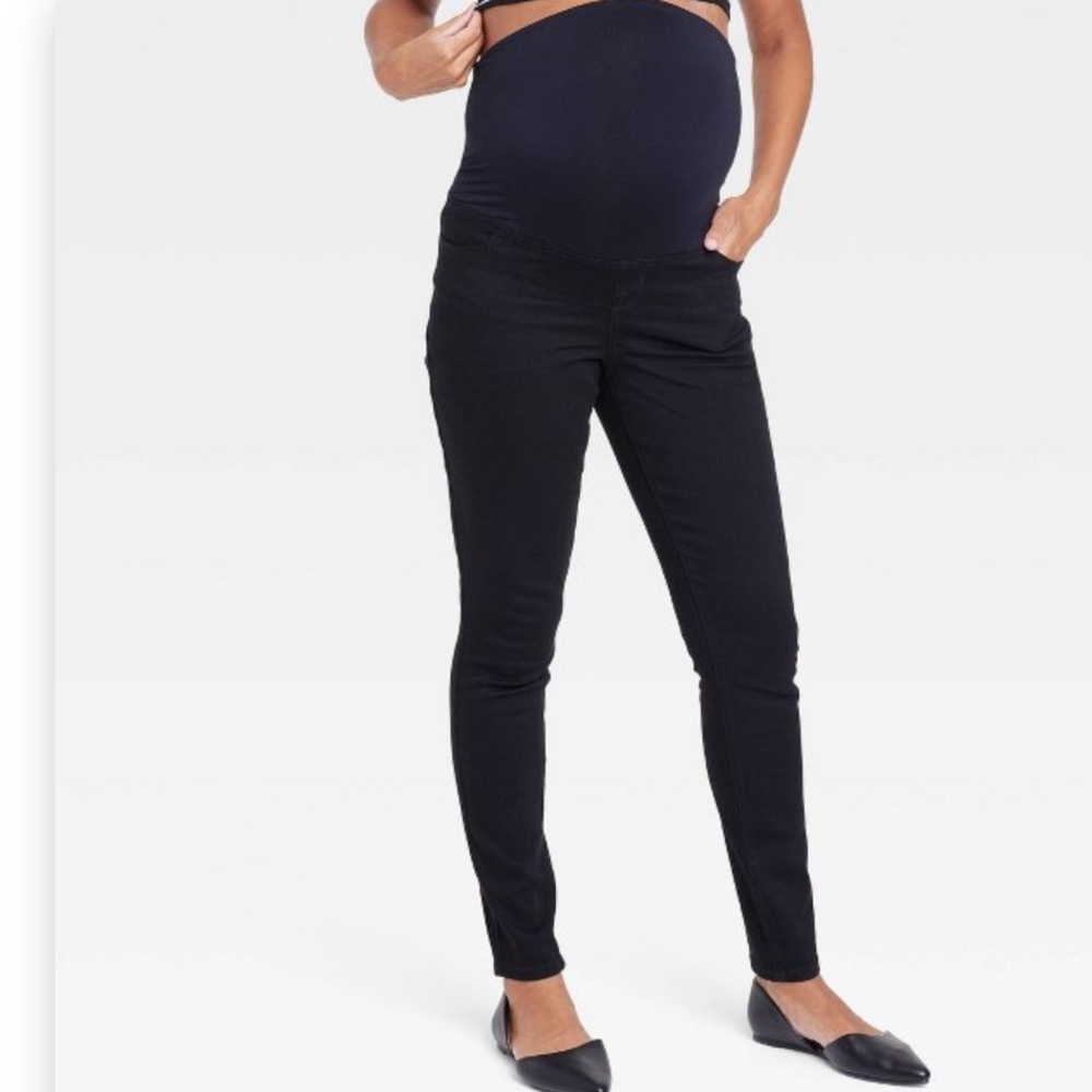Over Belly Skinny Maternity Pants - Isabel Maternity by Ingrid & Isabel 12 16